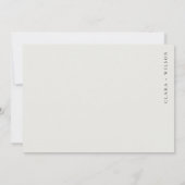 Carte De Remerciements Mariage paysager minimal de pin doux (Dos)