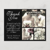 Carte de remerciements Mariage personnalisable 3 p (Devant)