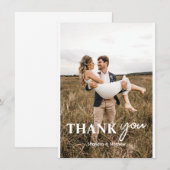 Carte De Remerciements Mariage personnalisé (Devant / Derrière)