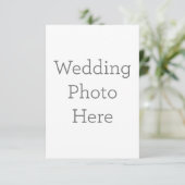 Carte de remerciements simple 8.9 cm x 12.7 cm (Debout devant)