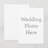 Carte de remerciements simple 8.9 cm x 12.7 cm (Devant / Derrière)