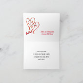 Carte De Remerciements Mariage Personnalisé Mariage Et Groom (Intérieur)