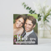 Carte de remerciements Mariage photo (Debout devant)