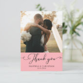 Carte De Remerciements Mariage photo (Debout devant)