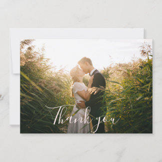 Carte de remerciements mariage photo