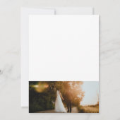 Carte de remerciements Mariage photo (Dos)