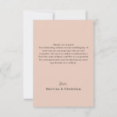 Carte De Remerciements Mariage photo (Dos)