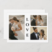 Carte de remerciements Mariage photo (Devant / Derrière)