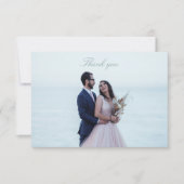 Carte De Remerciements Mariage photo classique (Devant)