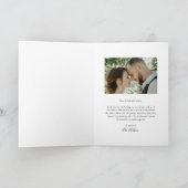 Carte De Remerciements Mariage photo classique (Intérieur)