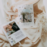Carte de remerciements Mariage photo de couleur aq<br><div class="desc">Il s'agit d'un carte de remerciements mariage fleur sauvage aquarelle avec de beaux éléments fleurs sauvages et une police élégante. Modifiez tous les termes et toutes les couleurs* sur ce modèle de programme de mariage. * la couleur des flores d'aquarelle ne sont pas modifiables // Pour les articles correspondants, visitez...</div>