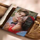 Carte de remerciements Mariage photo de luxe