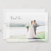 Carte De Remerciements Mariage photo du cadre (Devant)