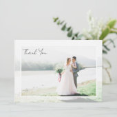 Carte De Remerciements Mariage photo du cadre (Debout devant)