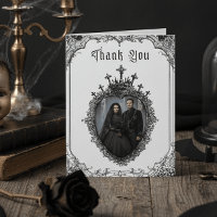 Mariage photo élégant vintage gothique toile noire