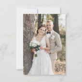 Carte De Remerciements Mariage photo Eucalyptus (Dos)