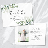 Carte De Remerciements Mariage photo Eucalyptus