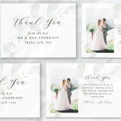 Carte De Remerciements Mariage photo Eucalyptus