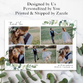 Carte De Remerciements Mariage photo Eucalyptus 6