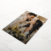 Carte de remerciements Mariage photo manuscrit (Rotation)