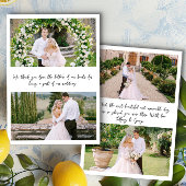 Carte De Remerciements Mariage photo manuscrit 4