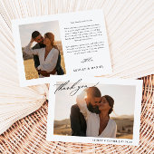 Carte De Remerciements Mariage photo moderne