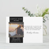 Carte De Remerciements Mariage photo moderne (Debout devant)