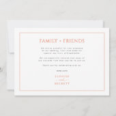 Carte De Remerciements Mariage photo moderne Burnt Orange (Dos)