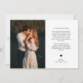 Carte De Remerciements Mariage photo Mysical Elegance (Dos)