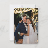 Carte De Remerciements Mariage photo Mystic Sunset Rose Star Moon (Dos)