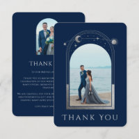 Mariage photo Mystical Chic Blue Silver Star Moon