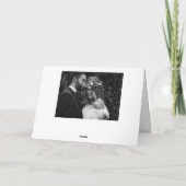 Carte De Remerciements Mariage photo noir Retro Bold Typographie (Dos)