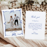 Carte de remerciements mariage photo ondulé<br><div class="desc">Fancy Carte photo manuscrit pour Carte de remerciements Mariage. Personnalisé avec votre photo,  nom et date. Photo de freepick</div>