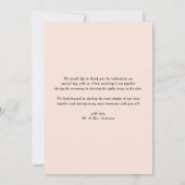 Carte De Remerciements Mariage photo Pastel Spring Flowers Frame (Dos)