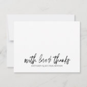 Carte de remerciements Mariage photo peint Eucalyp (Dos)