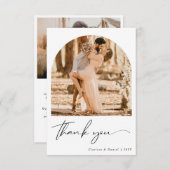 Carte de remerciements Mariage photo recto verso p