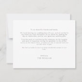 Carte De Remerciements Mariage photo romantique argenté classique (Dos)