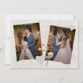 Carte de remerciements Mariage photo Scrapbook (Devant)