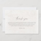 Carte de remerciements Mariage photo Scrapbook (Dos)