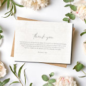 Carte de remerciements Mariage photo Scrapbook