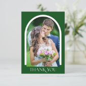 Carte De Remerciements Mariage photo simple et moderne (Debout devant)