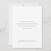 Carte De Remerciements Mariage photo Simply Chic Modern Gold Script (Dos)