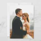 Carte De Remerciements Mariage photo Watercolor Floral Boho (Dos)