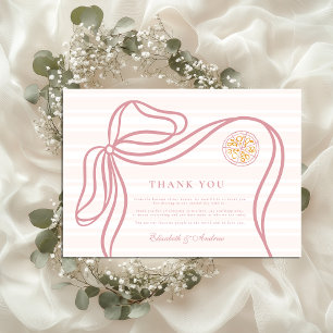 Carte De Remerciements Mariage Pink Italian Food Sketch