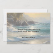 Carte De Remerciements Mariage plage (Dos)