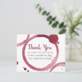 Carte de remerciements Mariage pour les teintures  (Debout devant)