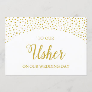 Carte de remerciements Mariage pour Usher