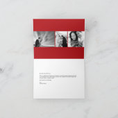 Carte de remerciements Mariage Red Double Happy (Intérieur)