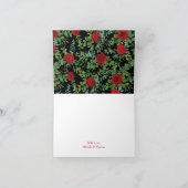 Carte De Remerciements Mariage Red Rose (Intérieur)