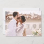 Carte De Remerciements Mariage Remerciements Photo Minimaliste Moderne (Dos)